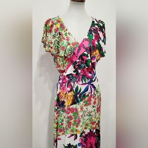 TRACY REESE PATCHWORK FLORAL DRESS